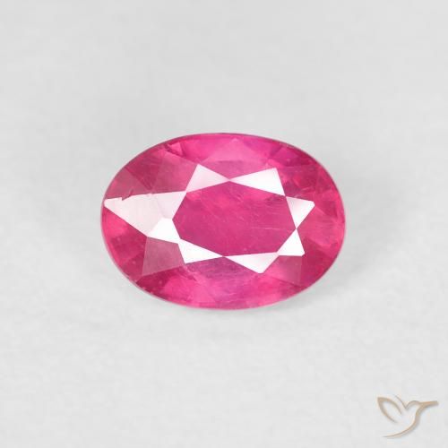 1.27ct Naturel Magenta profond Rubis, ovale, VS