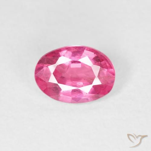 1.04ct Naturel Rose vif Rubis, ovale, VS