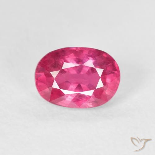 1.44ct Naturel Magenta profond Rubis, ovale, VS