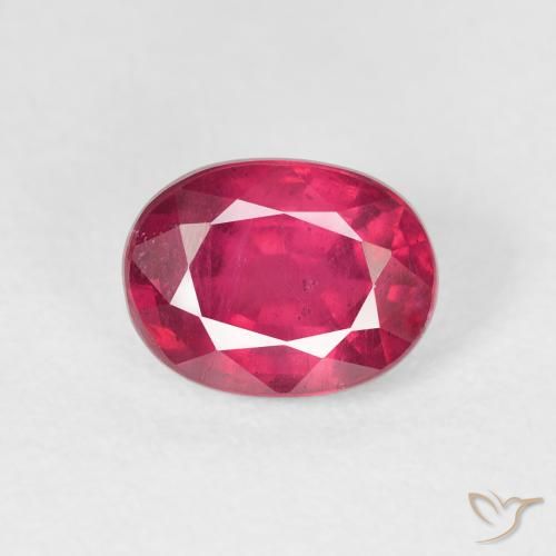 1.96ct Naturel Rouge léger Rubis, ovale, VS-SI