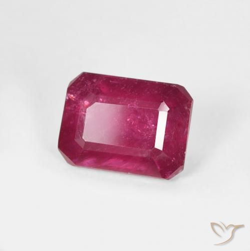 Rubis Rouge moyen naturelle Octogone / coupe Émeraude, 1.50 ct, VS