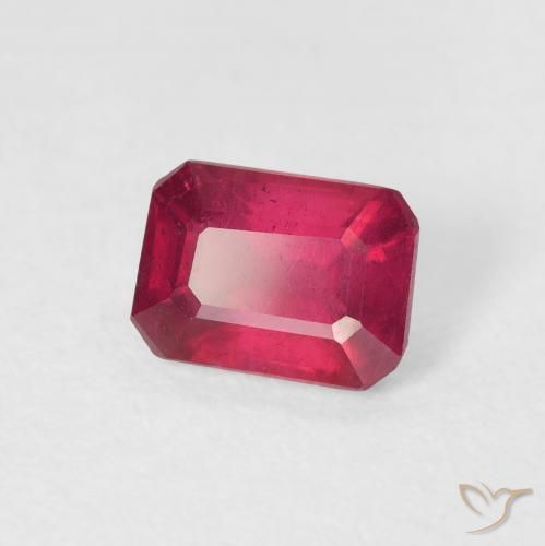 Rubis Cramoisi profond naturelle Octogone / coupe Émeraude, 1.34 ct, VS