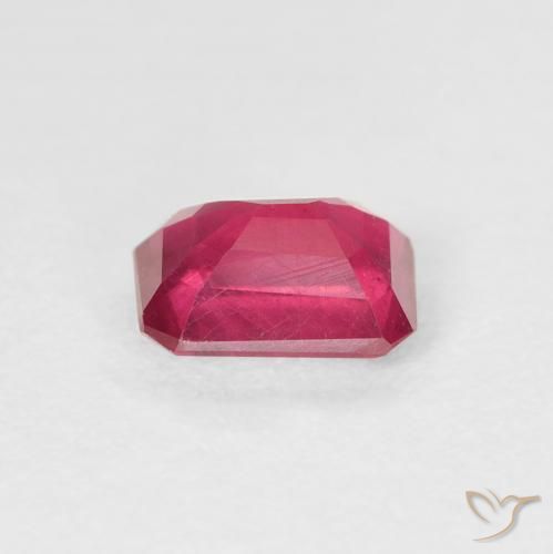 Rubis Cramoisi profond naturelle Octogone / coupe Émeraude, 1.34 ct, VS