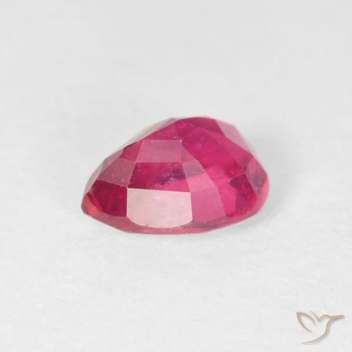 Rubis Rose rougeâtre naturelle En forme de poire, 1.51 ct, VS