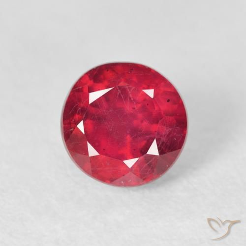 1.22ct Naturel Rouge confiture Rubis, Tour, VS