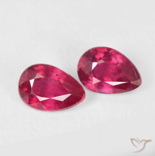 Shop natural 1.23ct Rouge moyen Rubis gems, En forme de poire, from Madagascar at GemSelect. In stock, global shipping!