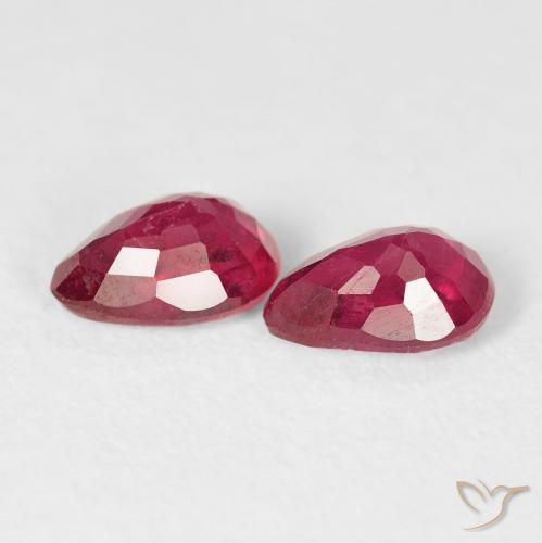 Shop natural 1.23ct Rouge moyen Rubis gems, En forme de poire, from Madagascar at GemSelect. In stock, global shipping!