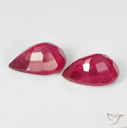 Shop natural 1.42ct Rouge Rosâtre Rubis gems, En forme de poire, from Madagascar at GemSelect. In stock, global shipping!