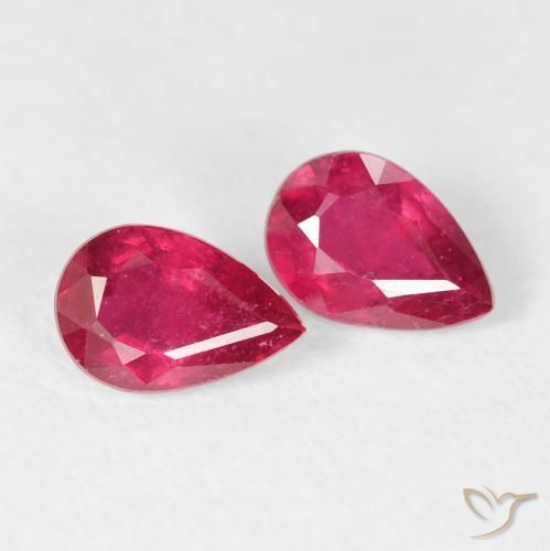 Shop natural 1.18ct Cramoisi profond Rubis gems, En forme de poire, from Madagascar at GemSelect. In stock, global shipping!