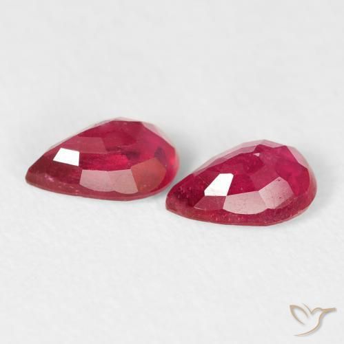 Shop natural 1.18ct Cramoisi profond Rubis gems, En forme de poire, from Madagascar at GemSelect. In stock, global shipping!