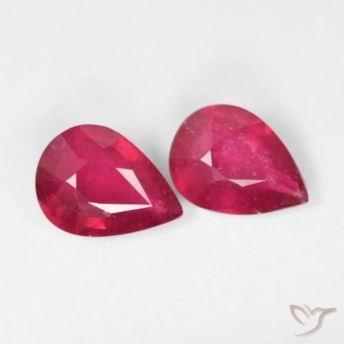 Shop natural 2.45ct Cramoisi profond Rubis gems, En forme de poire, from Madagascar at GemSelect. In stock, global shipping!