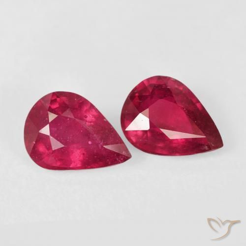 Shop natural 2.82ct Cramoisi profond Rubis gems, En forme de poire, from Madagascar at GemSelect. In stock, global shipping!