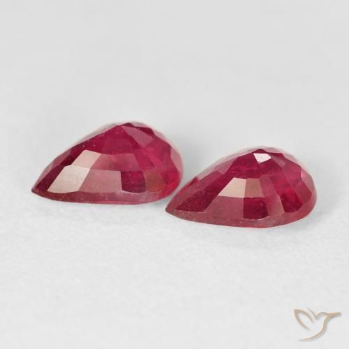 Shop natural 2.82ct Cramoisi profond Rubis gems, En forme de poire, from Madagascar at GemSelect. In stock, global shipping!
