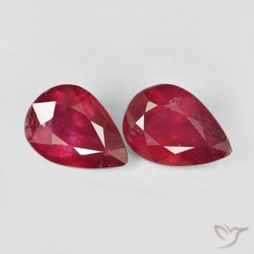 Shop natural 3.15ct Rouge foncé Rubis gems, En forme de poire, from Madagascar at GemSelect. In stock, global shipping!