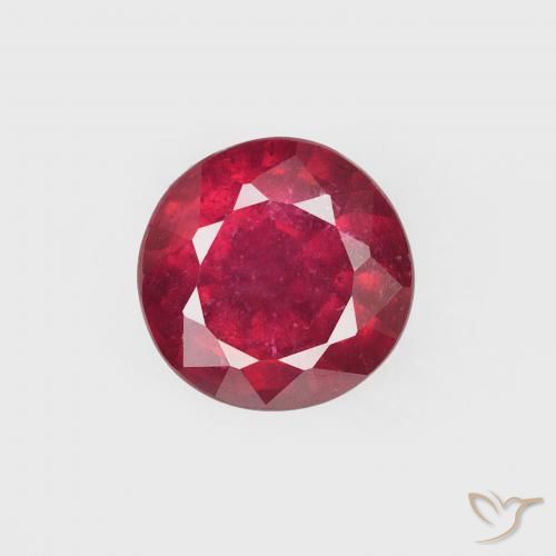 1.39ct Naturel Rouge confiture Rubis, Tour, VS