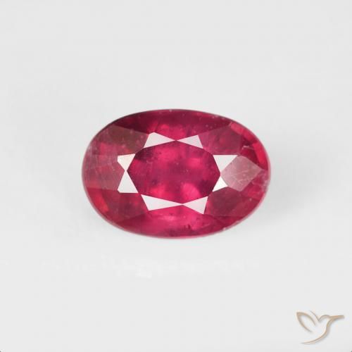 0.76ct Naturel Cramoisi profond Rubis, ovale, VS-SI