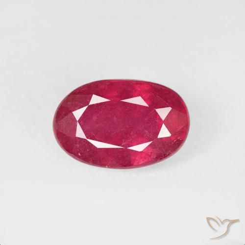 0.78ct Naturel Cramoisi profond Rubis, ovale, VS-SI