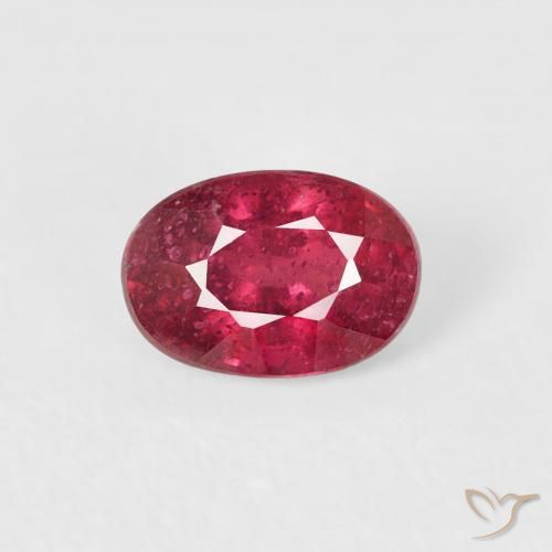 0.84ct Naturel Rouge moyen Rubis, ovale, VS-SI