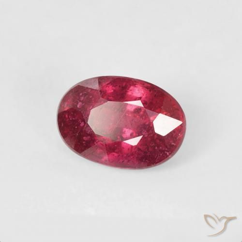 Rubis Rouge moyen naturelle ovale, 0.84 ct, VS-SI