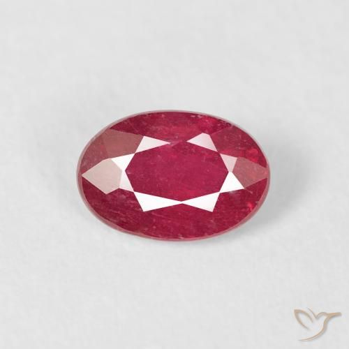 0.75ct Naturel Cramoisi profond Rubis, ovale, VS-SI
