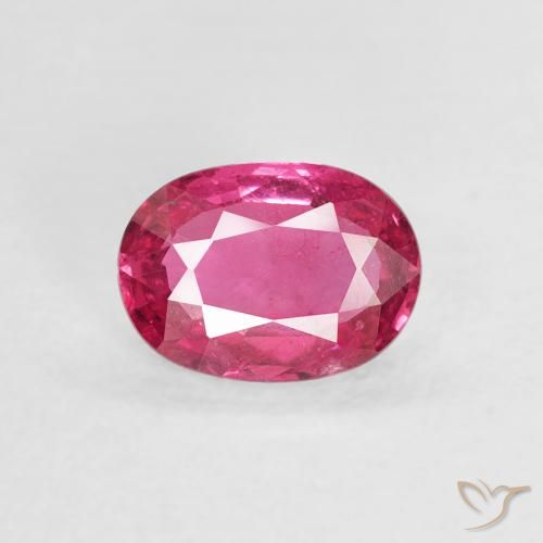 1.01ct Naturel Rose foncé Rubis, ovale, VS