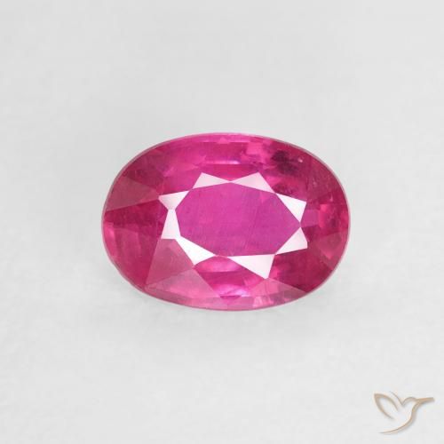 1.04ct Naturel Rose foncé Rubis, ovale, VS
