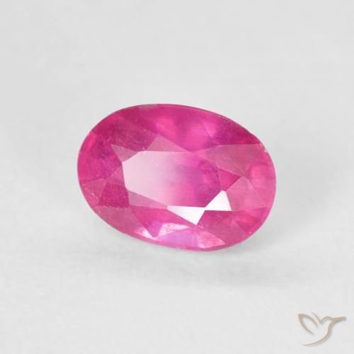 Rubis Magenta profond naturelle ovale, 1.31 ct, VS