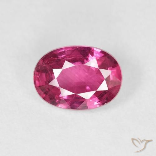 1.16ct Naturel Rose vif Rubis, ovale, VS
