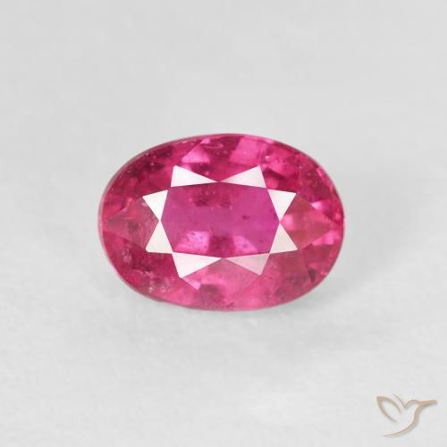 1.25ct Naturel Medium Dark-Pink Rubis, ovale, VS