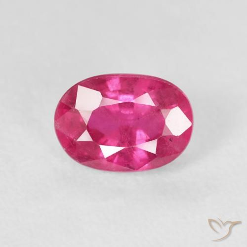 1.33ct Naturel Medium Dark-Pink Rubis, ovale, VS