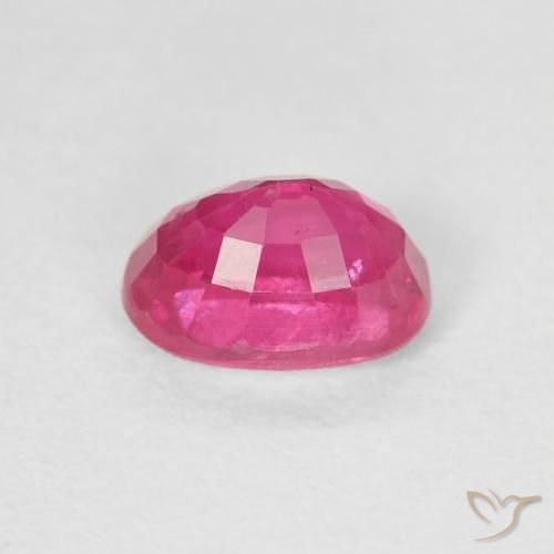 Rubis Medium Dark-Pink naturelle ovale, 1.33 ct, VS