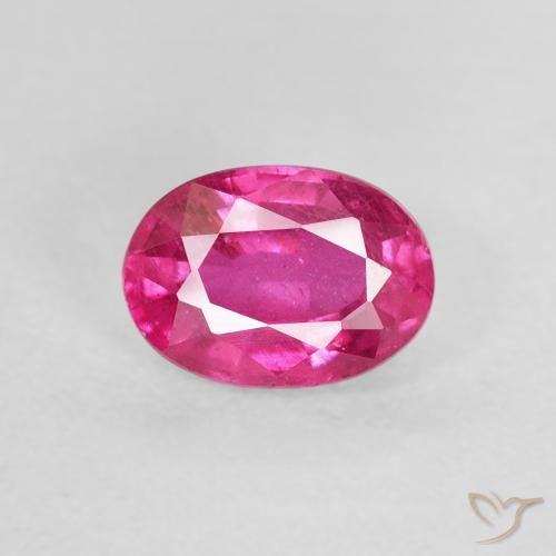 1.20ct Naturel Rose foncé Rubis, ovale, VS
