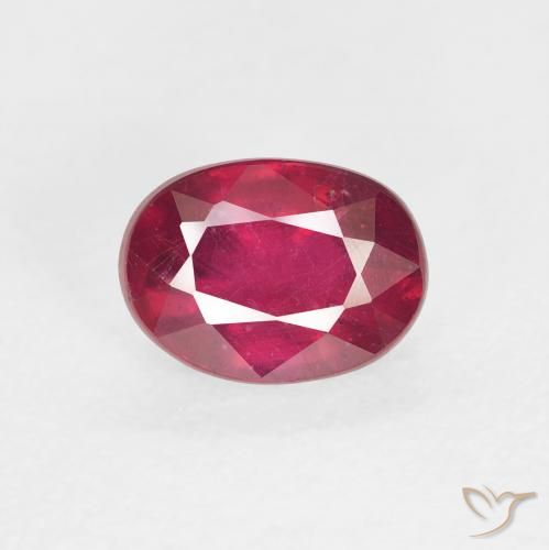 2.17ct Naturel Cramoisi profond Rubis, ovale, VS
