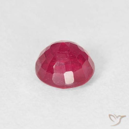 Rubis Rouge Rosâtre naturelle Tour, 0.85 ct, VS