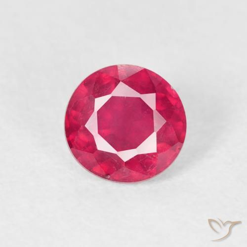 0.91ct Naturel Rose rougeâtre Rubis, Tour, VS