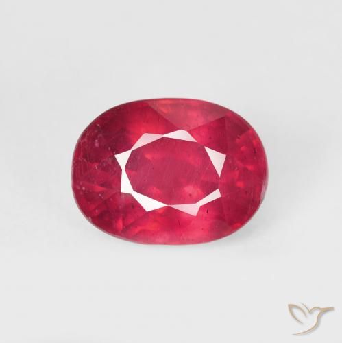 2.15ct Naturel Cramoisi profond Rubis, ovale, VS-SI