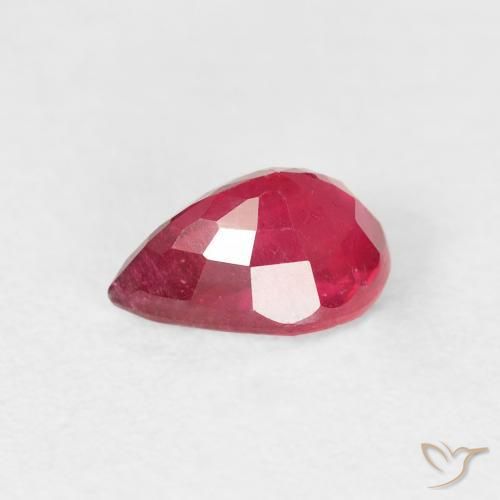 Rubis Rouge confiture naturelle En forme de poire, 1.21 ct, VS-SI