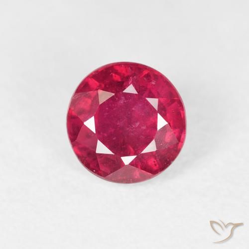 0.99ct Naturel Rouge moyen Rubis, Tour, VS