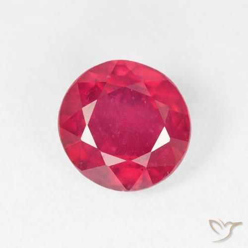 1.29ct Naturel Rouge confiture Rubis, Tour, VS