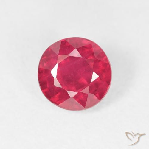 0.93ct Naturel Rouge Rosâtre Rubis, Tour, VS