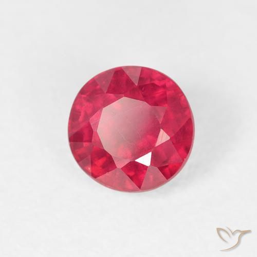 Rubis Rouge Rosâtre naturelle Tour, 0.93 ct, VS