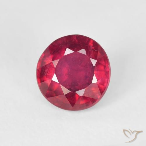 1.37ct Naturel Rouge léger Rubis, Tour, VS