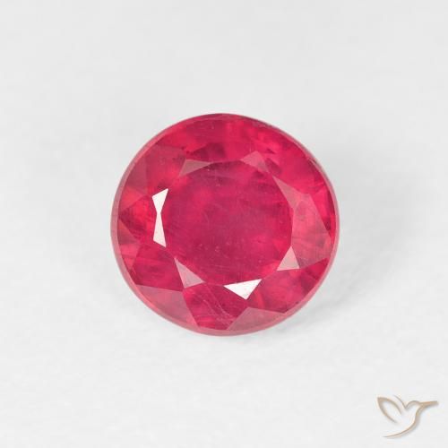 1.34ct Naturel Rouge Rosâtre Rubis, Tour, VS