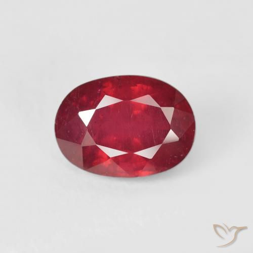 2.25ct Naturel Cramoisi profond Rubis, ovale, VS