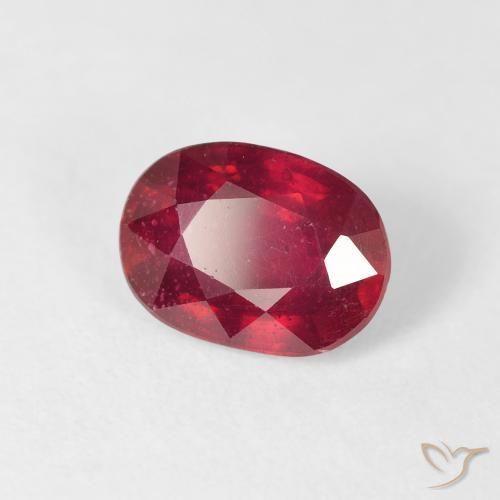 Rubis Rouge confiture naturelle ovale, 2.19 ct, VS-SI
