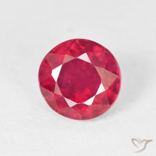 1.40ct Naturel Rouge confiture Rubis, Tour, VS