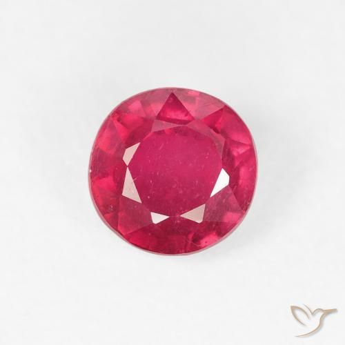 1.00ct Naturel Rouge confiture Rubis, Tour, VS