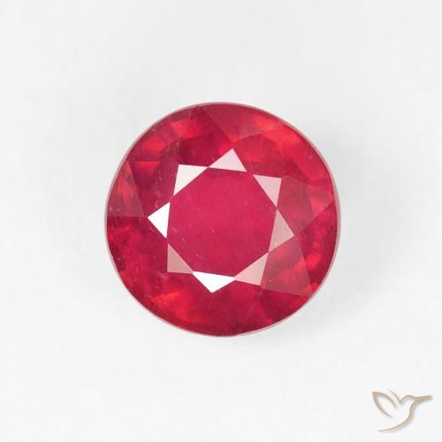 1.29ct Naturel Rouge confiture Rubis, Tour, VS