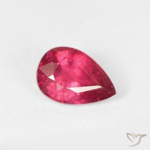 Rubis Cramoisi profond naturelle En forme de poire, 0.94 ct, VS-SI