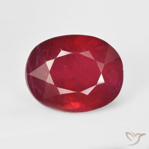 12.89ct Naturel Rouge confiture Rubis, ovale, VS